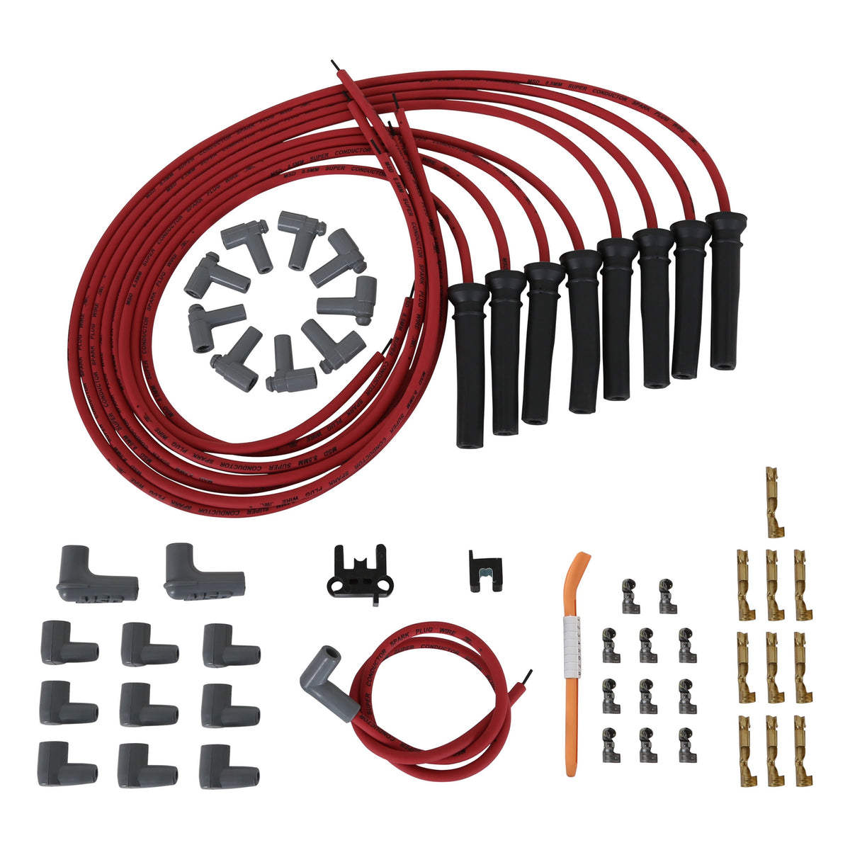 MSD 30839 Super Conductor Spark Plug Wire Set for Chevy Pro Stock Head