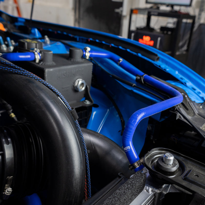Mishimoto 2024+ Ford Mustang 2.3L Silicone Coolant Hose Kit - Blue - #MMHOSE-MUS4-24BL