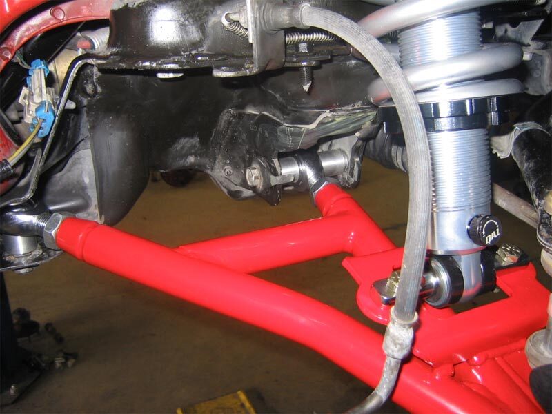 UMI Performance 230010-R Front A-Arms Adjustable Drag Red for 1993-2002 F-Body