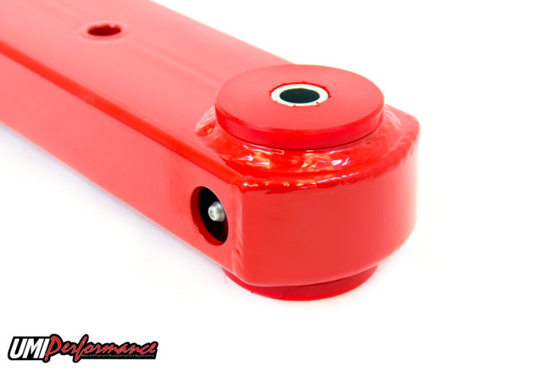 UMI Performance 302116-R Rear Control Arms Boxed Lowers Red for 1978-1988 G-Body