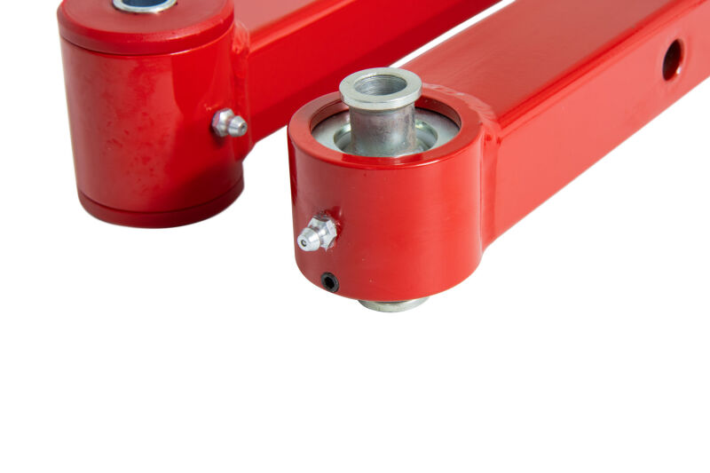 UMI Performance 3626-R Boxed Lower Control Arms Polyurethane/Roto-Joint Red