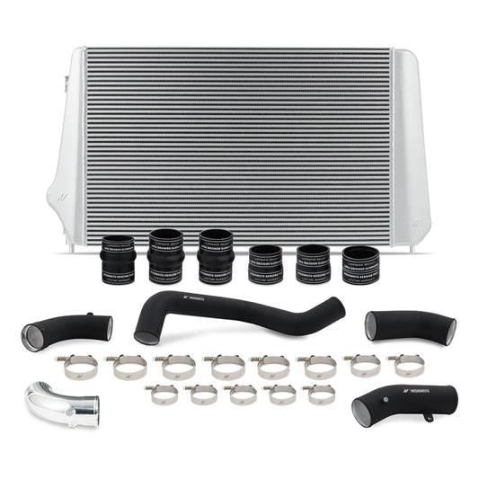 Mishimoto 17-19 GM L5P Duramax Intercooler Kit - Silver w/ WBK Pipes - #MMINT-DMAX-17KSLBK