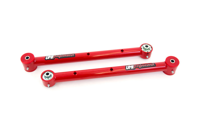 UMI Performance 3038-R Lower Control Arms Polyurethane/Roto-Joint Red