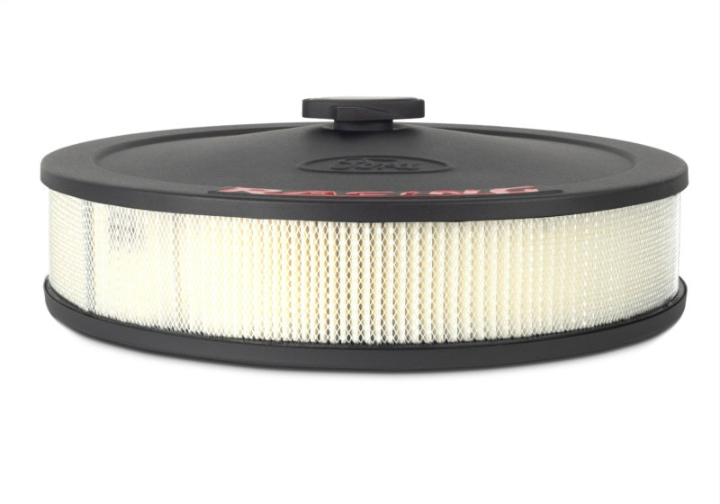 Ford Racing Air Cleaner Kit - Black Crinkle Finish with Red Emblem