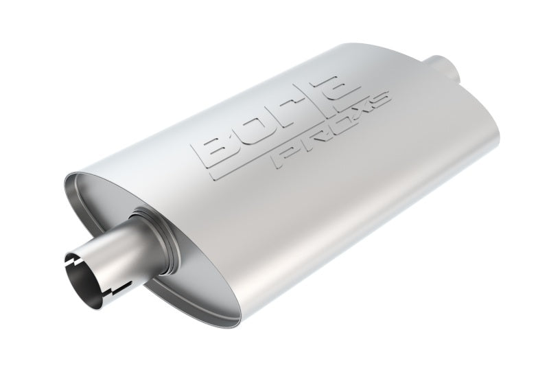 Borla 400496 Universal Pro-XS Oval 2.5in Inlet/Outlet Center/Center Notched Muffler - #400496