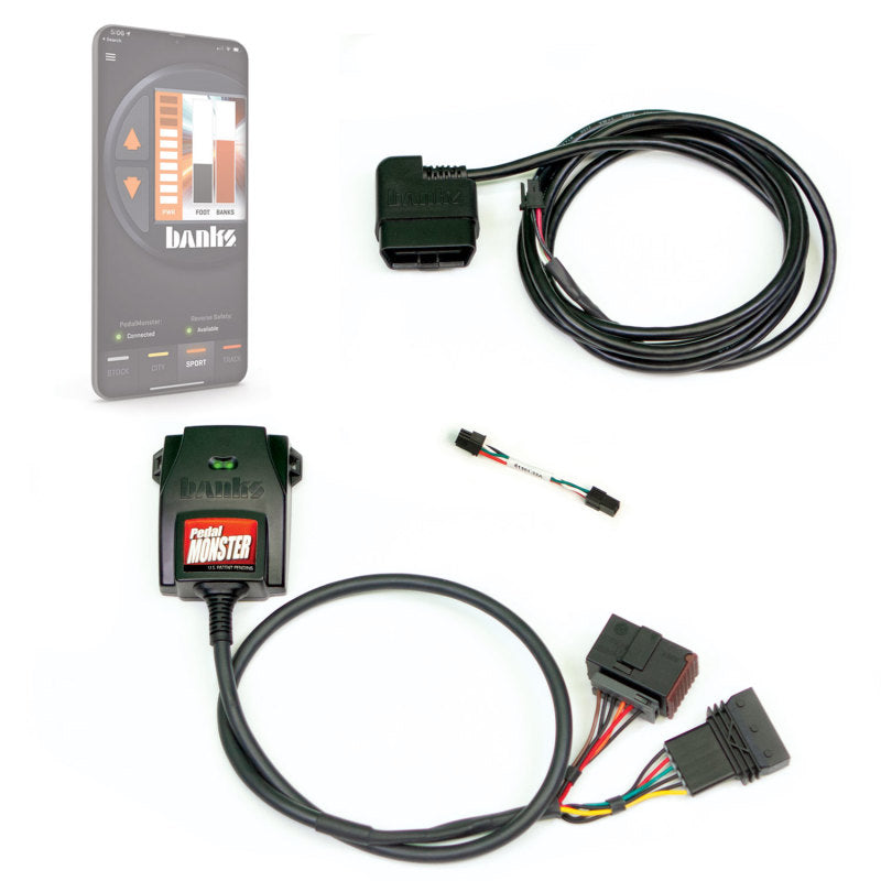 Banks Power Pedal Monster® Kit, TE Connectivity MT2, 6 Way, Stand Alone, For Use With Phone