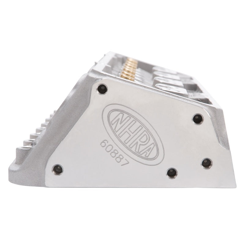Edelbrock 60887 Cylinder Head SBC NHRA Legal 64cc Straight Plug Bare Single