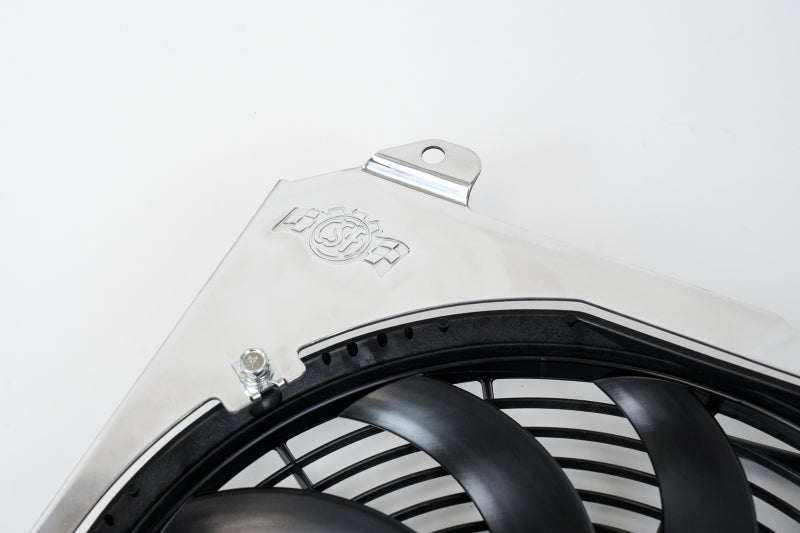 CSF 2858F Aluminum Fan Shroud w/12in SPAL Fan for 92-00 Honda Civic