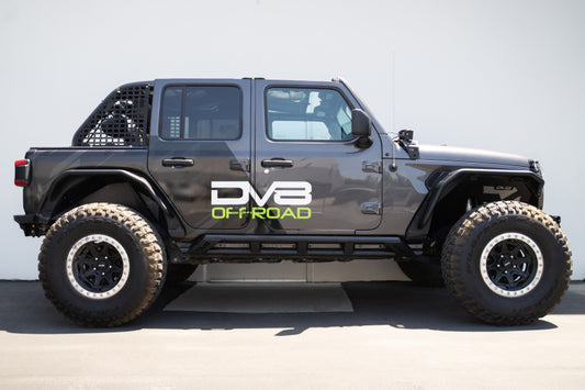 DV8 Offroad 18-23 Jeep Wrangler JL 4 Door FS-15 Series Rock Sliders - #SRJL-07