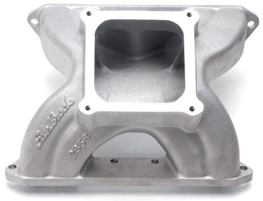 Edelbrock 2858 Manifold SBC Victor Spider Glidden 18 Degree Heads Dominator Flange