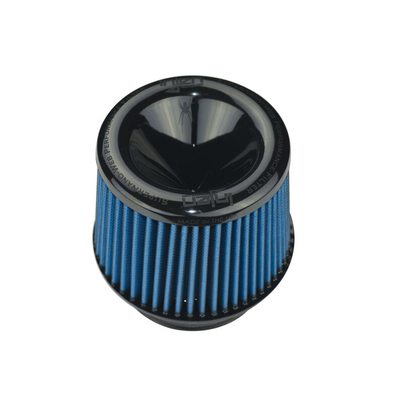 Injen AMSOIL Ea Nanofiber Dry Air Filter - 4.50 Filter 6.75 Base / 5 Tall / 5 Top - #X-1018-BB