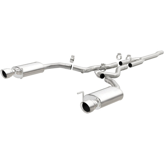 MagnaFlow 19097 Cat Back, SS, 2.5in, Street, Dual Split Polished 4.5in Tips 2015 Ford Mustang Ecoboost - #19097