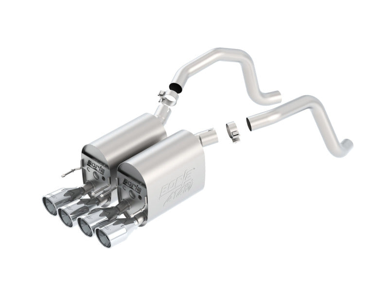 Borla 11816 05-08 Chevrolet Corvette Coupe/Conv 6.0L/6.2L 8cyl Aggressive ATAK Exhaust (rear section only) - #11816