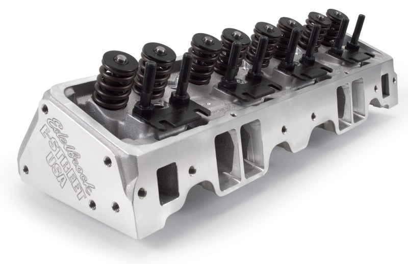 Edelbrock 5089 E-Street Cylinder Heads 64cc Pair for Small Block Chevrolet