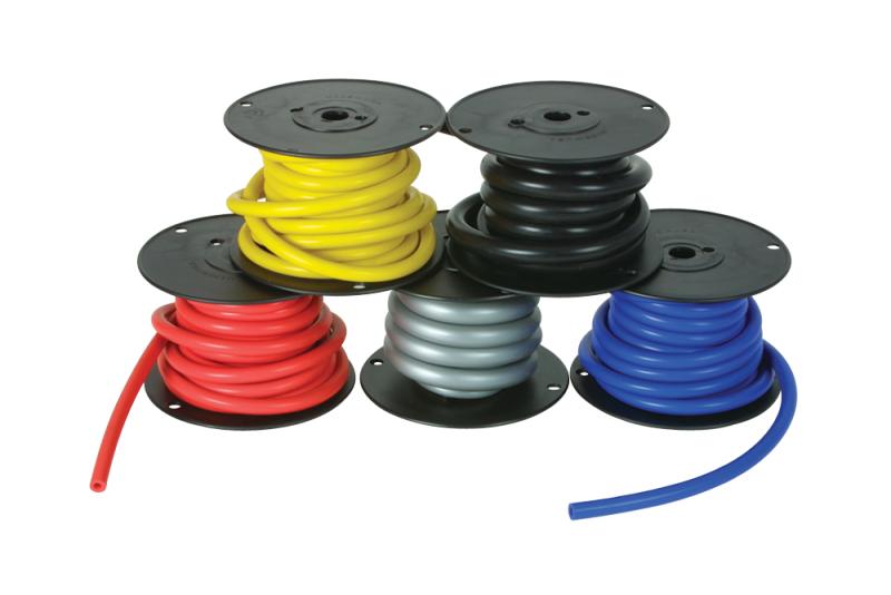 Vibrant 3/8 (9.5mm) I.D. x 10 ft. of Silicon Vacuum Hose - Black