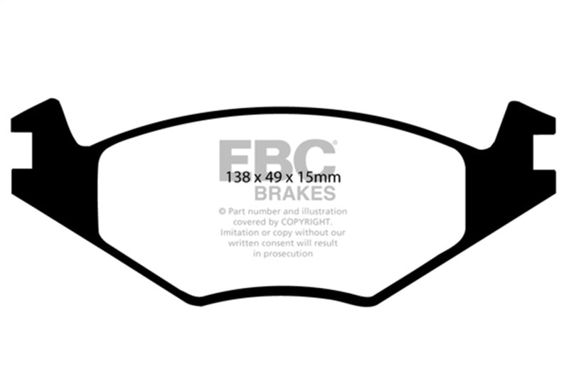 EBC 86-93 Volkswagen Cabriolet 1.8 Ultimax2 Front Brake Pads UD280