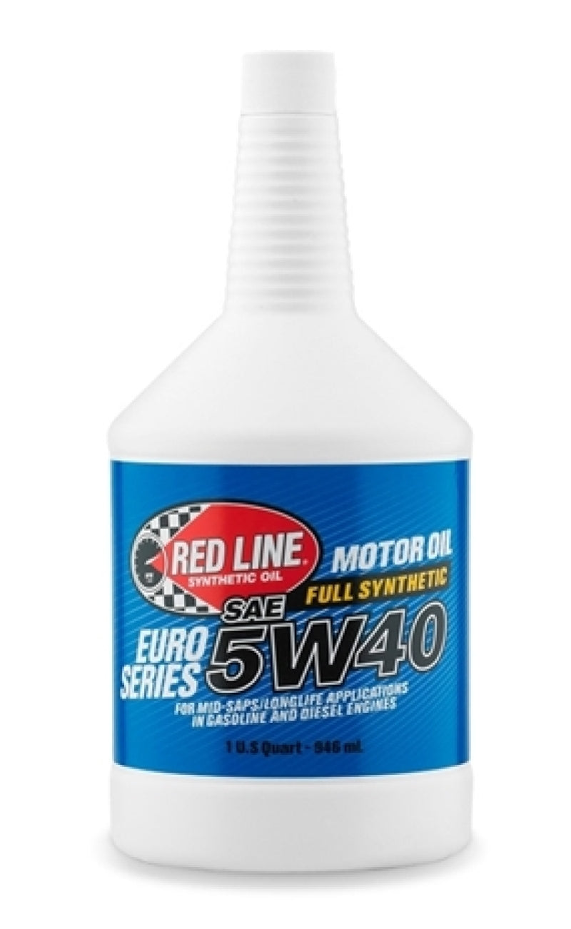 Red Line 12404 Euro-Series 5W40 Motor Oil - Quart (12 Pack)