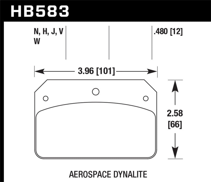 Hawk Performance HB583N.480 HP Plus Crossover Street/Motorsport Brake Pads