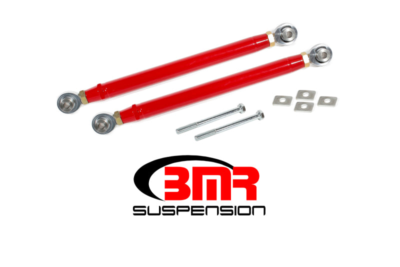 BMR 16-24 6th Gen Camaro Rear Double Adj. Rod Ends Toe Rods - Red