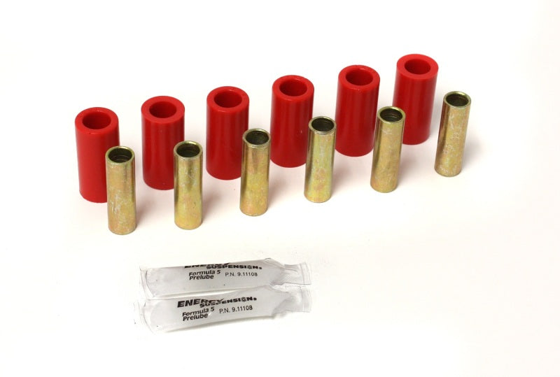 Energy Suspension CJ Spring Bush/Front or Rear - Red Spring Bushing Set 2.2101R