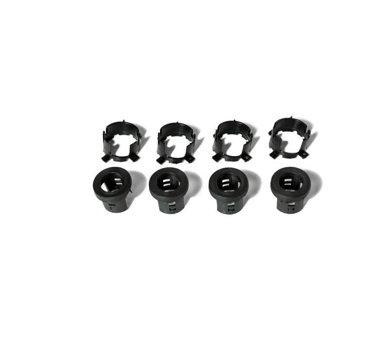 DV8 Offroad Jeep/Dodge/RAM Front Bezel & Rear Clip Replacement Kit for MOPAR Sensors - Set of 4 - #MPRSNSR-01