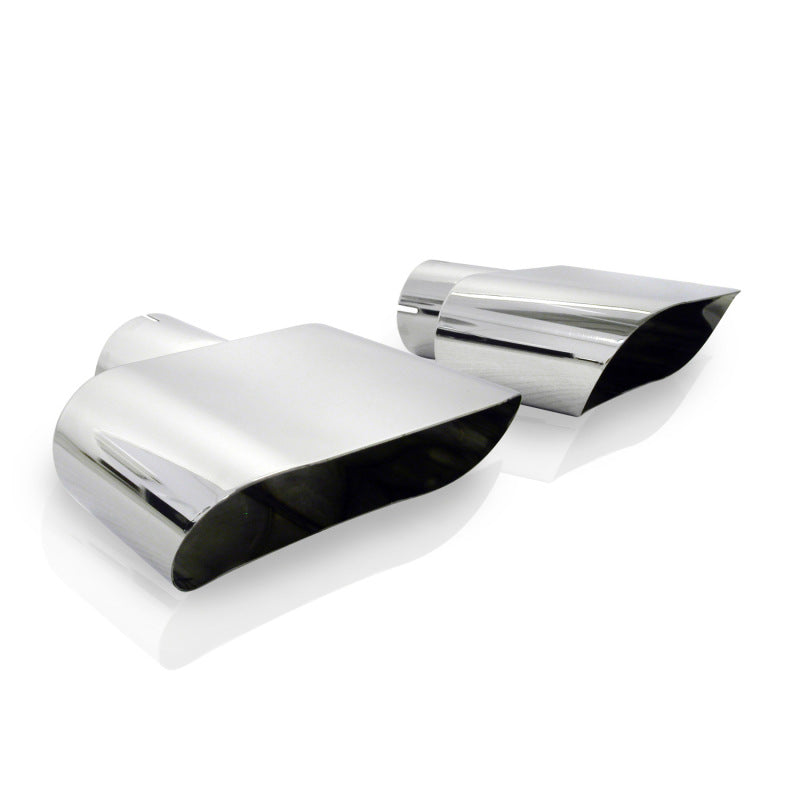 Stainless Works for Wide Oval Challenger R/T 2-1/2in Inlet Tips (priced per pair)