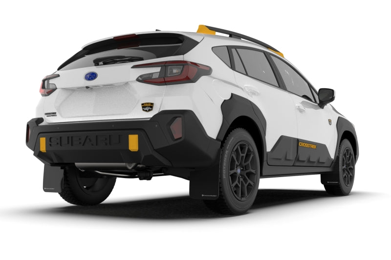 Rally Armor UR Mud Flaps - 2024-2026 Subaru Crosstrek - Black/Grey Logo - #MF116-UR-BLK-GRY