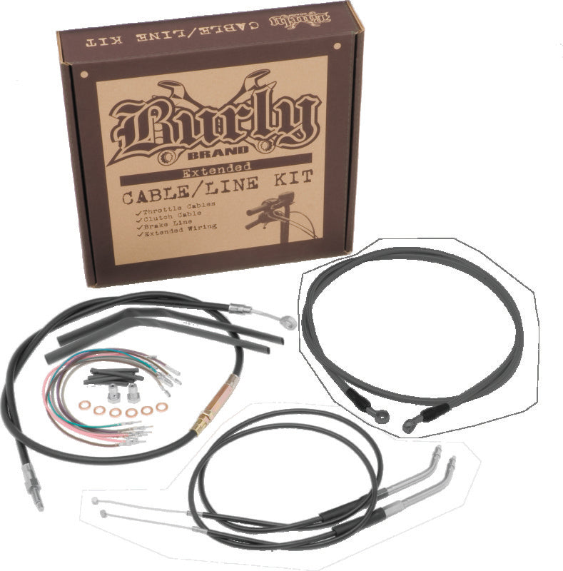Burly Brand B30-1039 Control Kit 12 in Ape for 2007-2011 Harley-Davidson Dyna