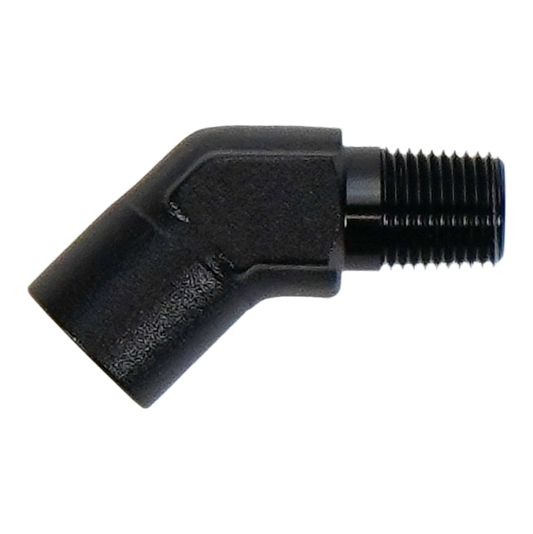 DeatschWerks 1/8in NPT Female to 1/8in NPT Male 45-Degree Fitting