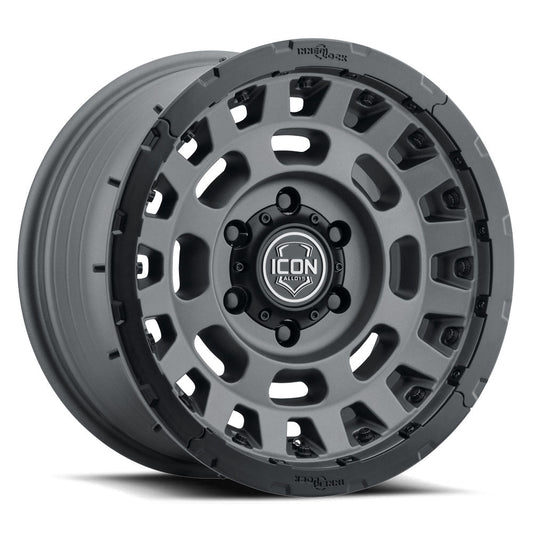 ICON Hammer Pro 17x8.5 / 6x5.5 / 0mm / 4.75in BS - Charcoal