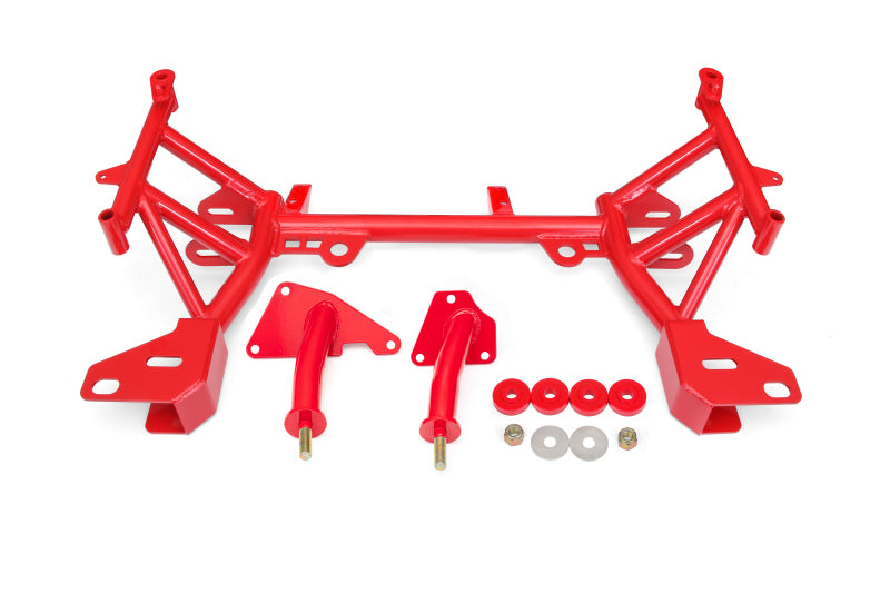 BMR 1993-2002 4th Gen F-Body K-Member LT1 Motor Mounts Pinto Rack Mounts Red