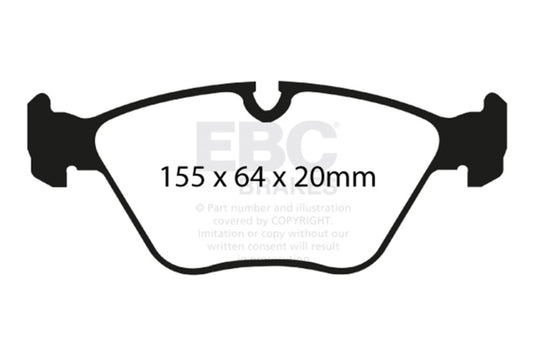 EBC 04-06 BMW X3 2.5 (E83) Yellowstuff Front Brake Pads DP41552R