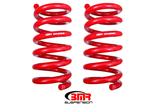 BMR 2015-2026 S550 Mustang Rear Handling Version Lowering Springs - Red