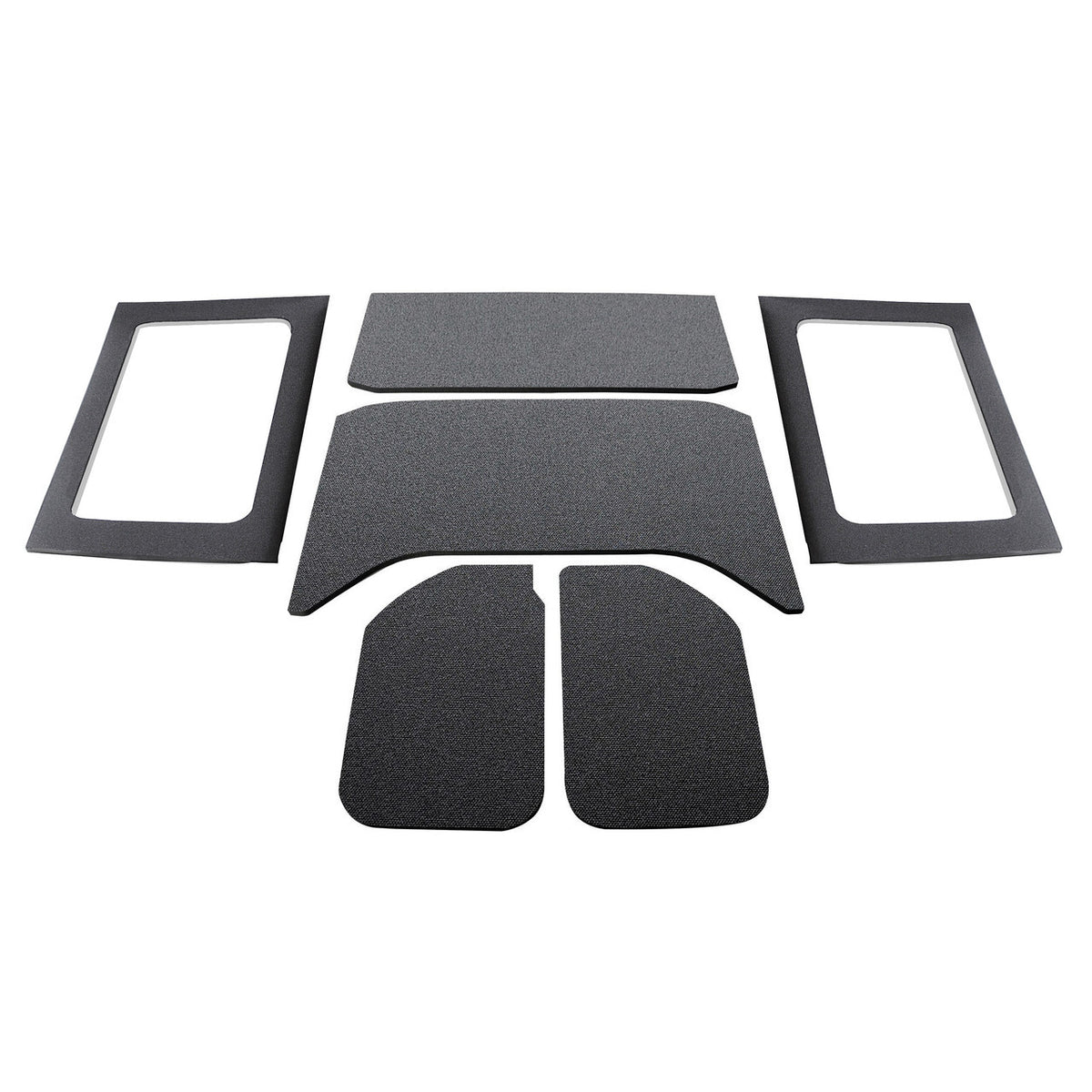 DEI for 2011-2018 Jeep Wrangler JK 4-Door Boom Mat Complete Headliner Kit - 6 Piece - Black