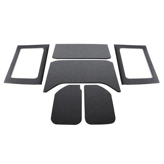 DEI for 2011-2018 Jeep Wrangler JK 4-Door Boom Mat Complete Headliner Kit - 6 Piece - Black