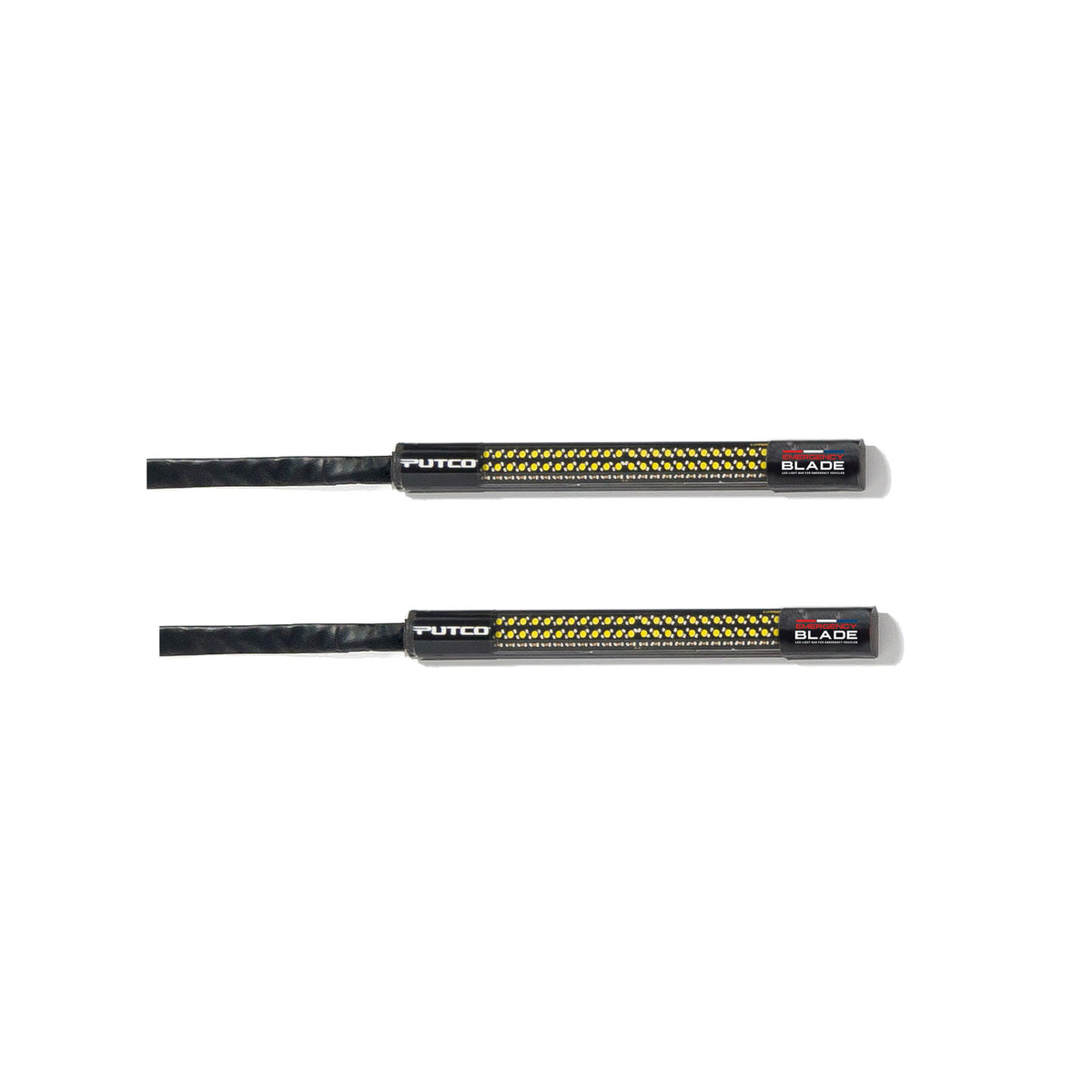 Putco for 6In pair Red / Blue with 64 Strobe Patterns & White Over-Ride Light Bars E-Blades