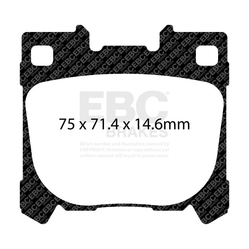 EBC Racing 2020+ Toyota GR Yaris Rear RP-1 Race Brake Pads DP82431RP1