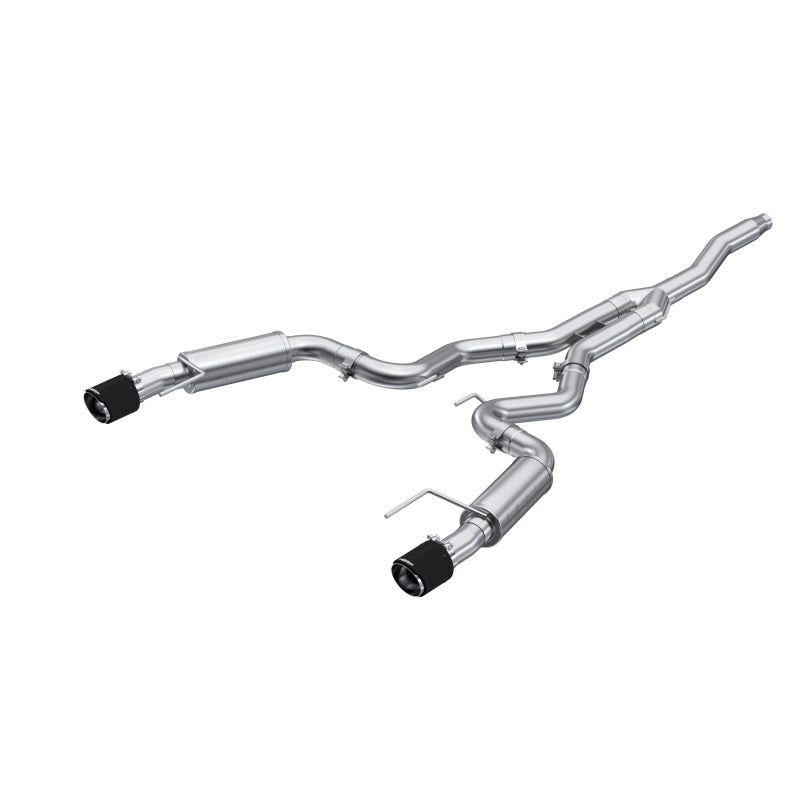 MBRP Ford Mustang 2.3 EcoBoost 3in Cat-Back w/4.5in Carbon Fiber Tips