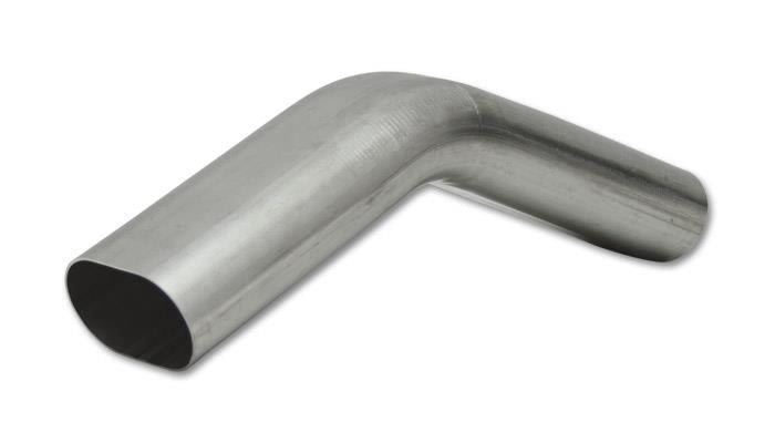Vibrant 3in Oval (Nominal Size) T304 SS 45 deg VERTICAL Mandrel Bend 6in x 6in