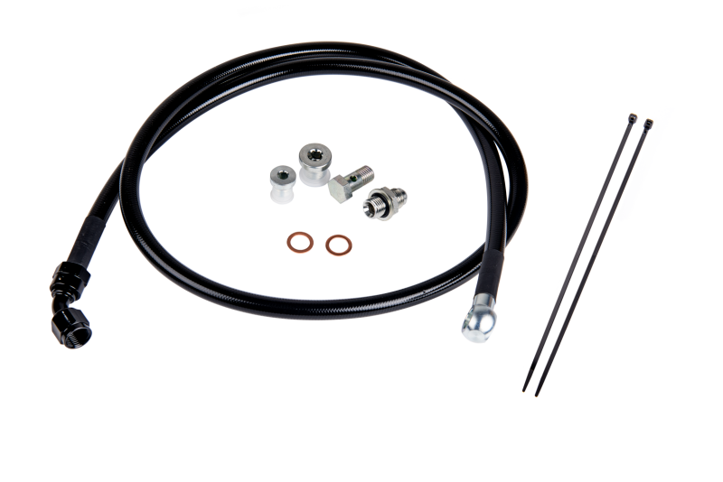 Fleece Performance FPE-DTFL-0116 Remote Turbo Oil Feed Line Kit for 01-16 6.6L Duramax Turbochargers