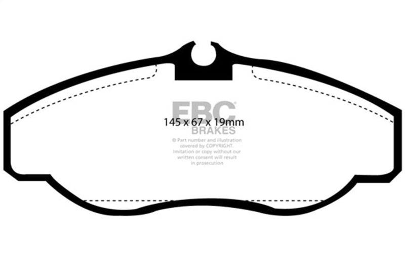 EBC 1999-2003 Land Rover Discovery (Series 2) 4.0 Greenstuff Front Brake Pads DP61037