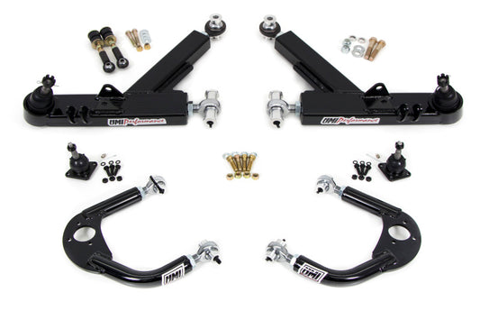 UMI Performance 231410-B A-Arms Double Shear Boxed Lower/Adjustable Upper Black