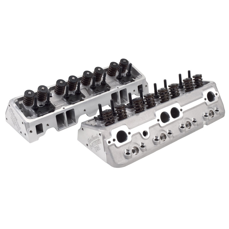 Edelbrock 5089 E-Street Cylinder Heads 64cc Pair for Small Block Chevrolet