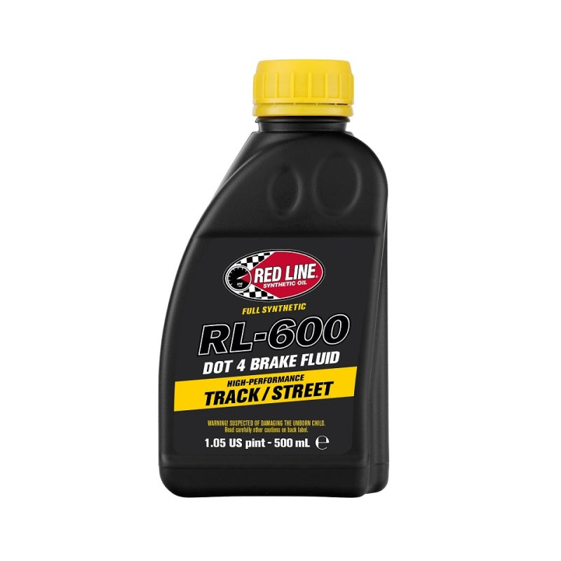 Red Line 90404 RL-600 Brake Fluid DOT 4 - 16 oz (6 Pack)