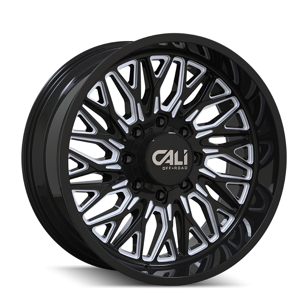 Cali Off-Road Crusher 9118 20x10 8x180 -19mm Gloss Black Milled Wheel 9118-2178BM