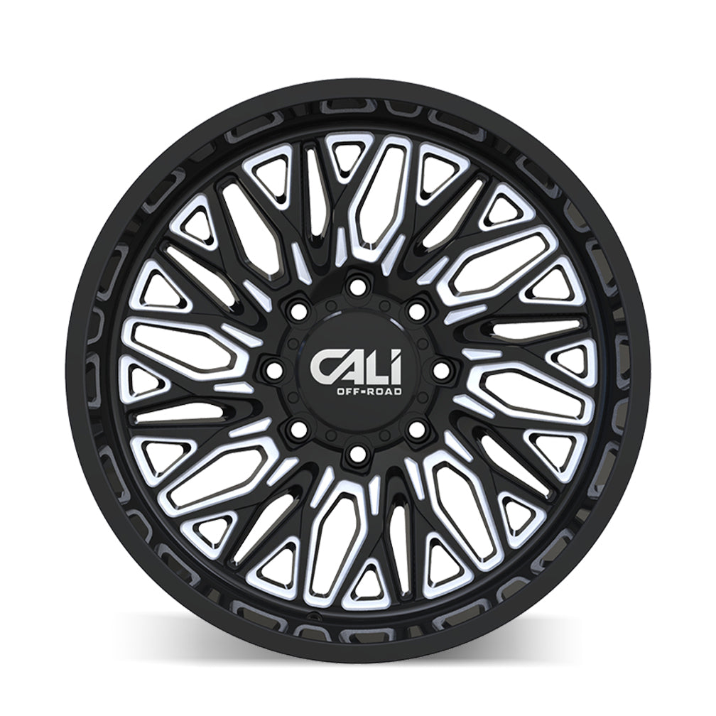 Cali Off-Road Crusher 9118 20x10 8x180 -19mm Gloss Black Milled Wheel 9118-2178BM