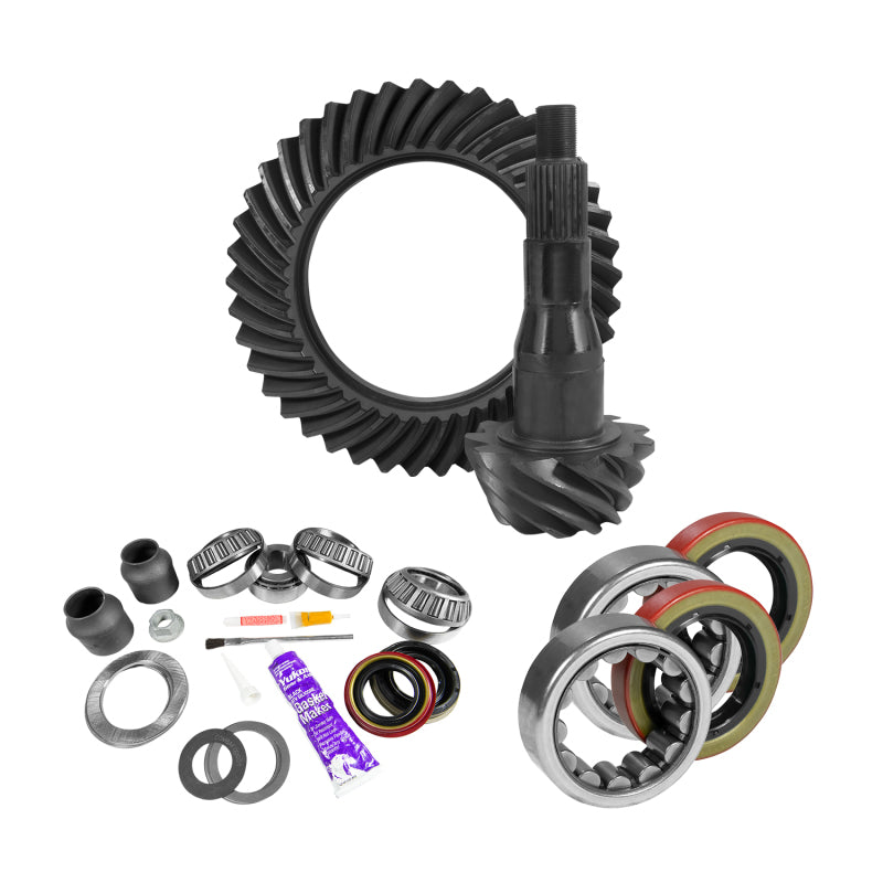 Yukon Gear & Axle YGK2089 9.75in for Ford 3.73 Rear Ring & Pinion Install Kit 2.53in OD Axle Bearings and Seal
