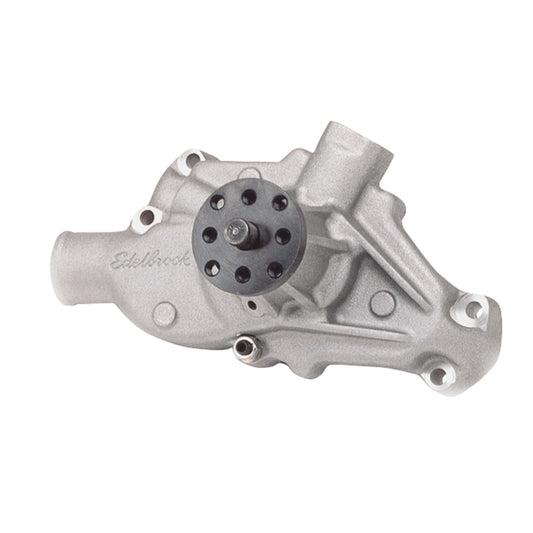 Edelbrock 8810 Water Pump High Performance Chevrolet 350 CI V8 Short Style Satin Finish