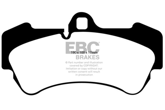 EBC 2004-2007 Porsche Cayenne 3.2 Yellowstuff Front Brake Pads DP41521R