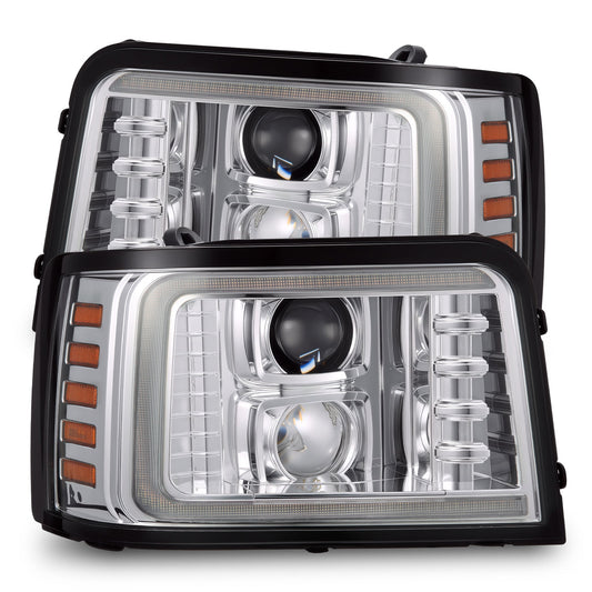 AlphaRex 880379 Projector Headlights, Chrome with Activation Light, Sequential Signal
